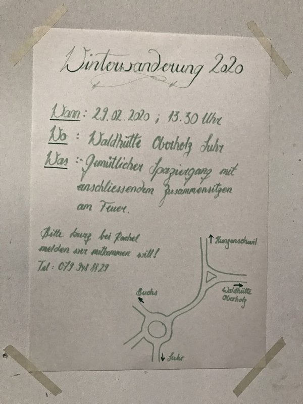 Infos Winterwanderung
